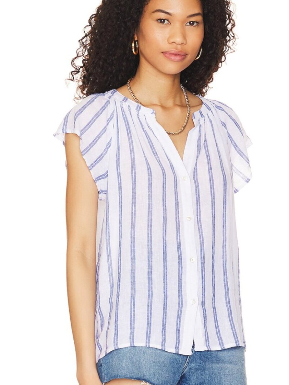 Rails - Striped Linen Top - New with tags - Size M
